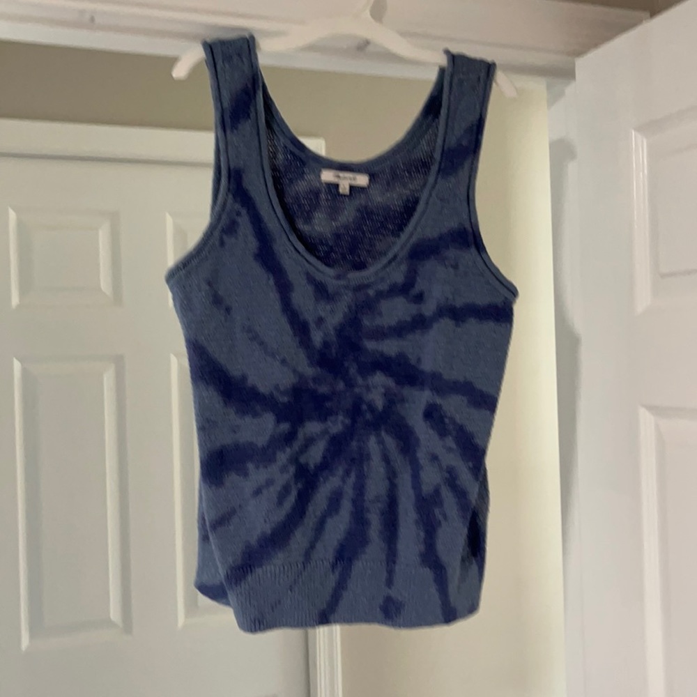 Madewell tie dye tank top sweater.